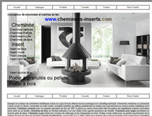 Tablet Screenshot of cheminees-inserts.com
